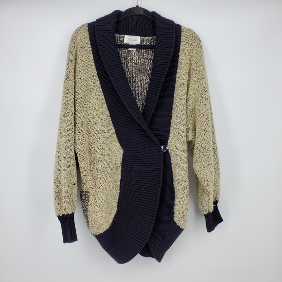 Margules Sweaters - Margules One Button Cape Sweater One Size